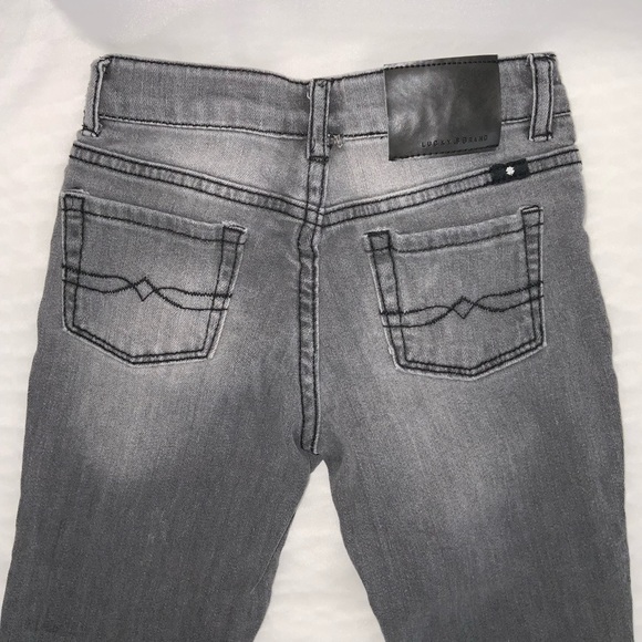 Girl’s Lucky Brand Gray Zoe Skinny Jeans Size 6 - Picture 4 of 4